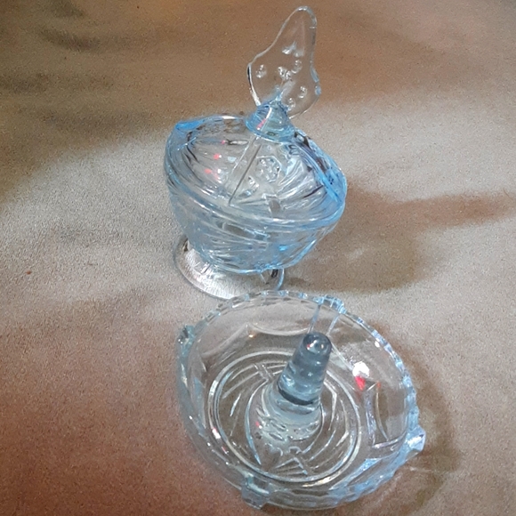 1930s Art Deco Sowerby Glass dresser set - Picture 2 of 3